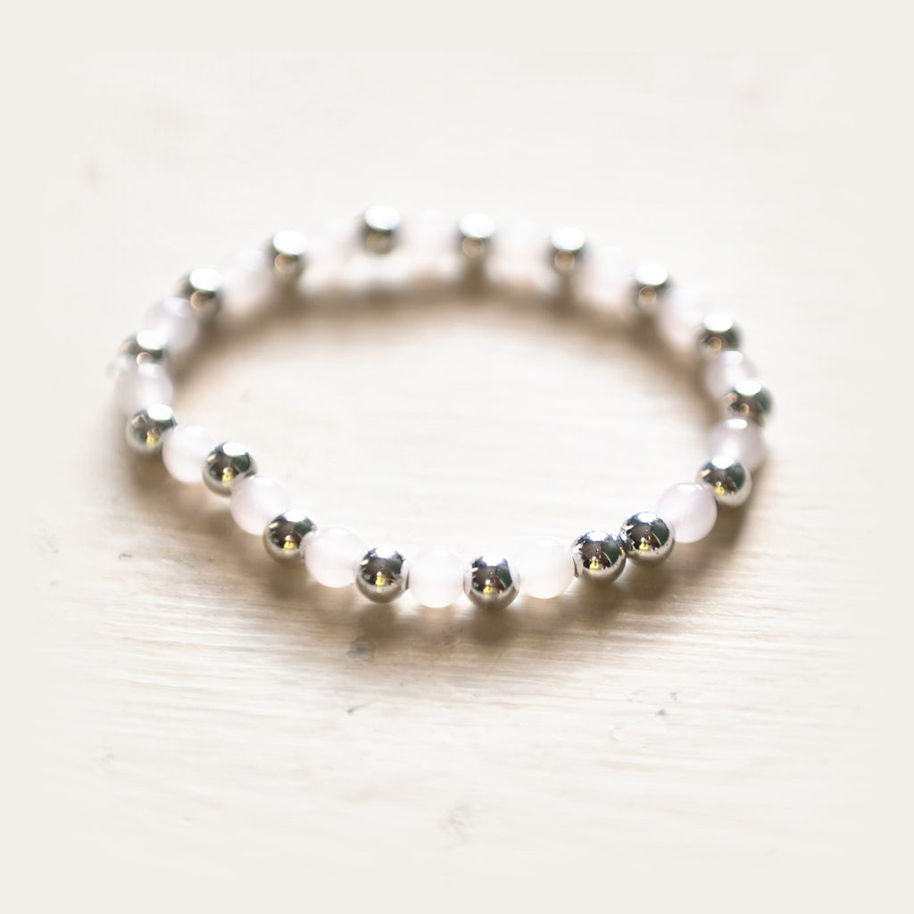 E.S.R. Stacks Frosted Silver bracelet