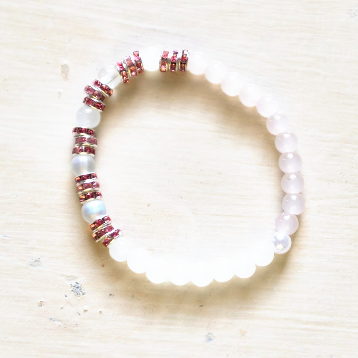 E.S.R. Stacks Blush Pavé bracelet