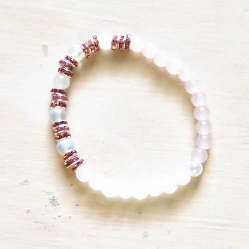 E.S.R. Stacks Blush Pavé bracelet