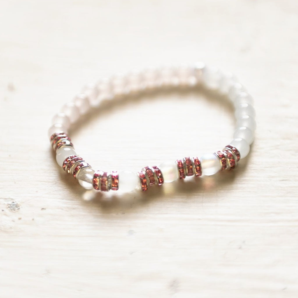 E.S.R. Stacks Blush Pavé bracelet