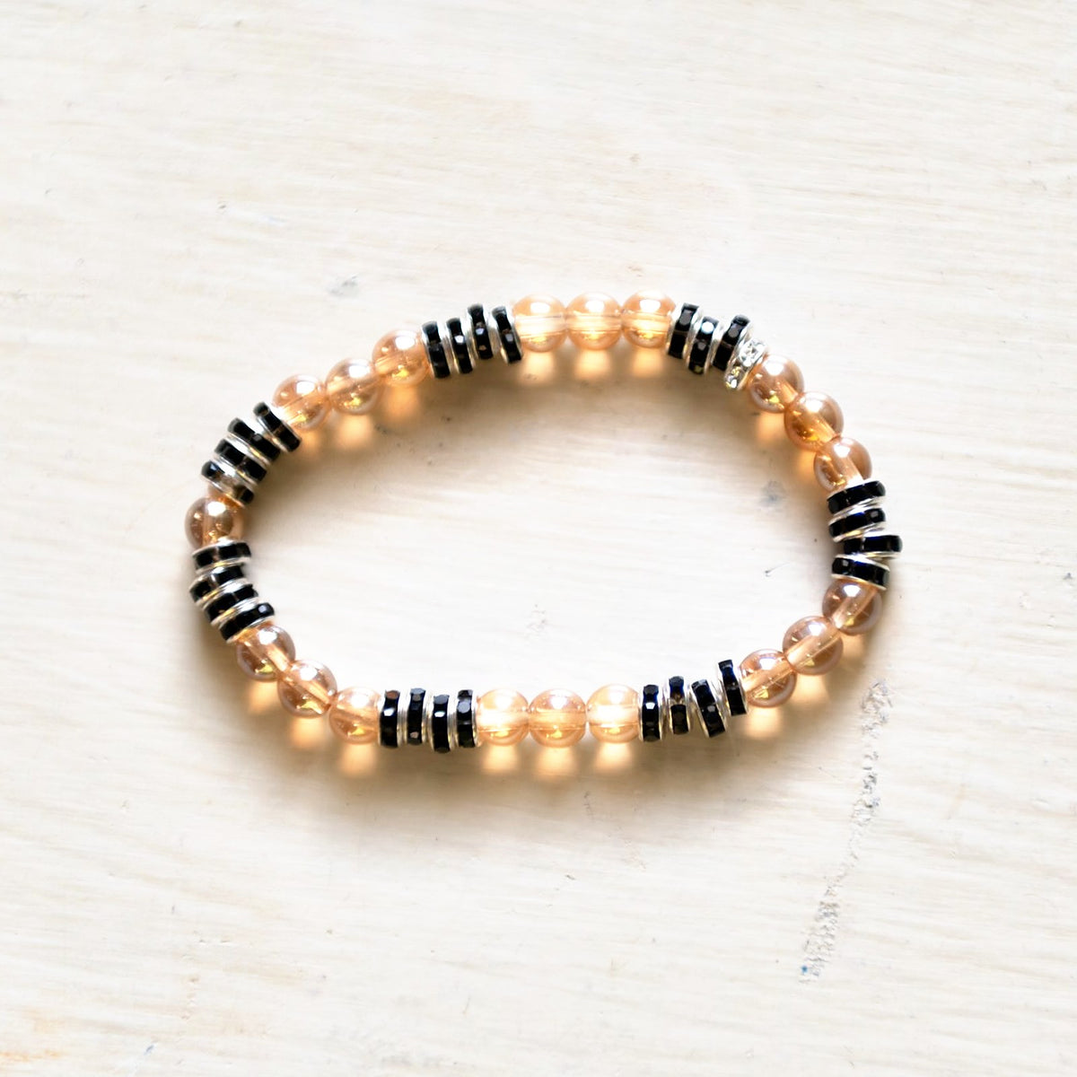 E.S.R. Stacks Peach Noir bracelet