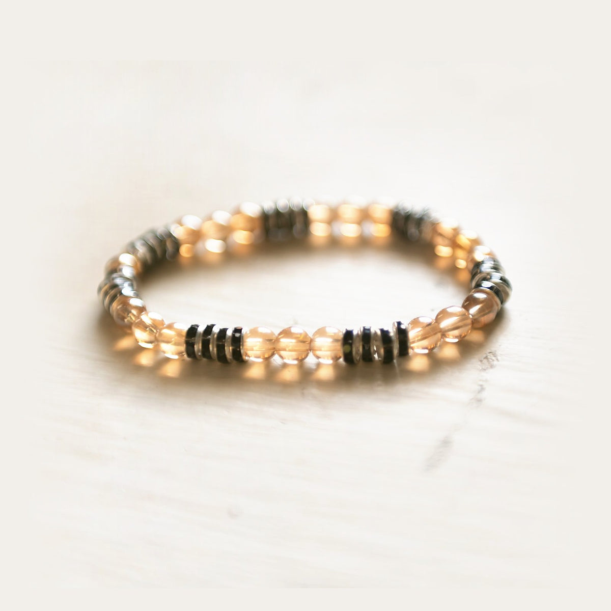 E.S.R. Stacks Peach Noir bracelet