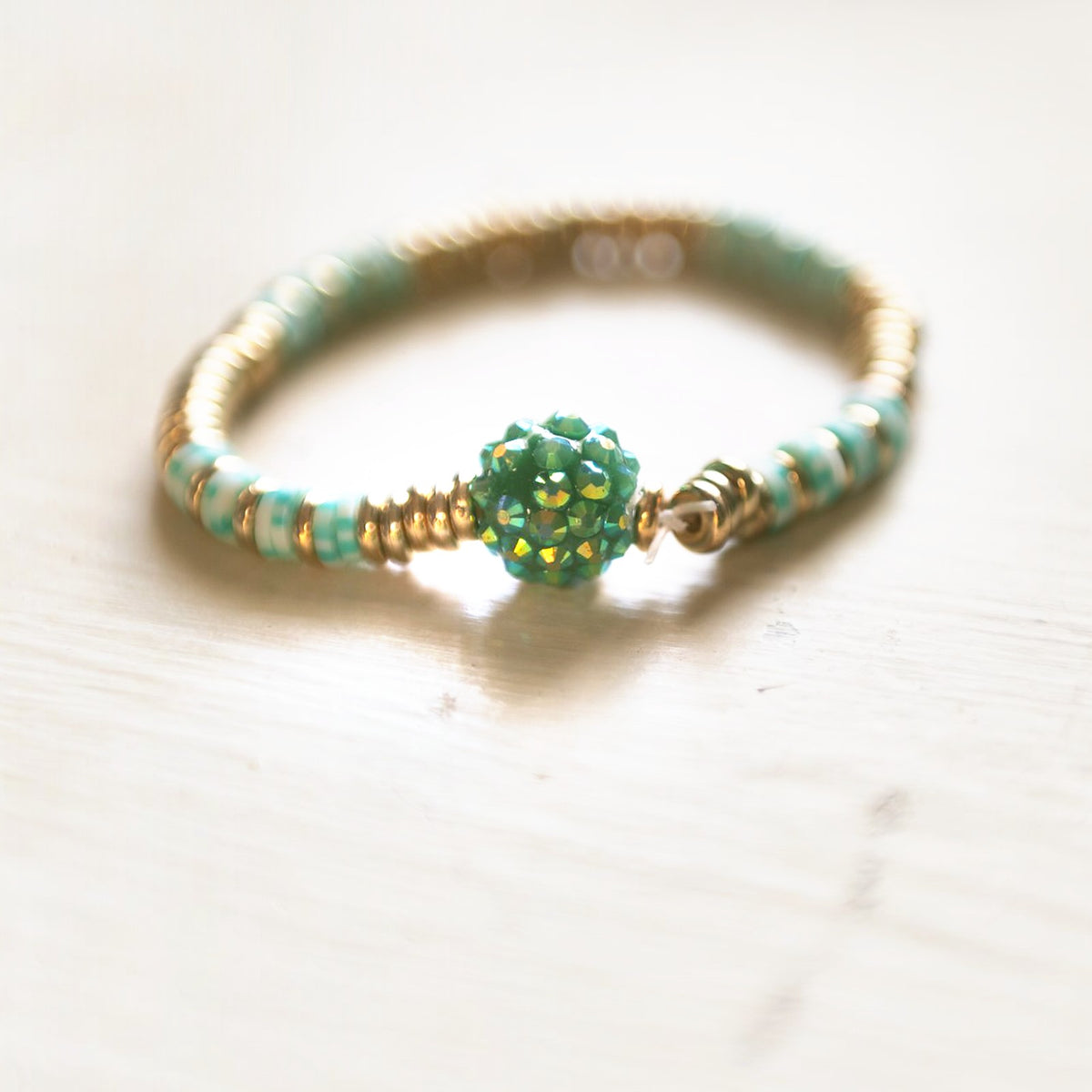 E.S.R. Stacks Peacock Pavé bracelet
