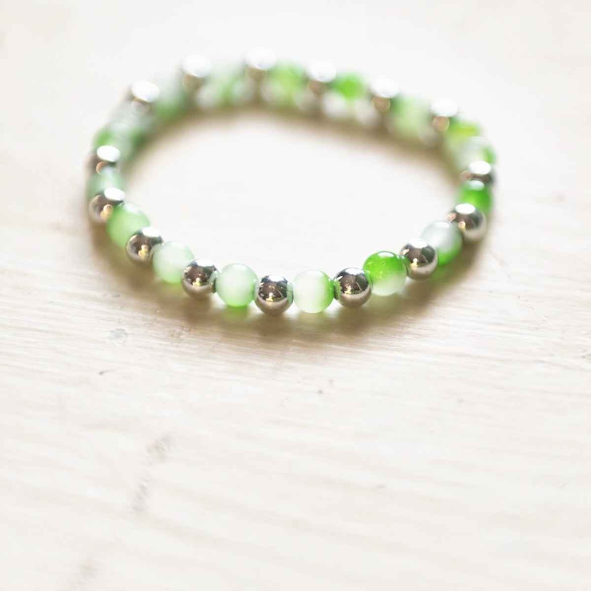 E.S.R. Stacks Meadow & Silver bracelet