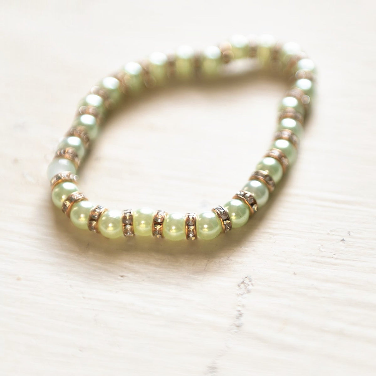 E.S.R. Stacks Champagne Pearl bracelet