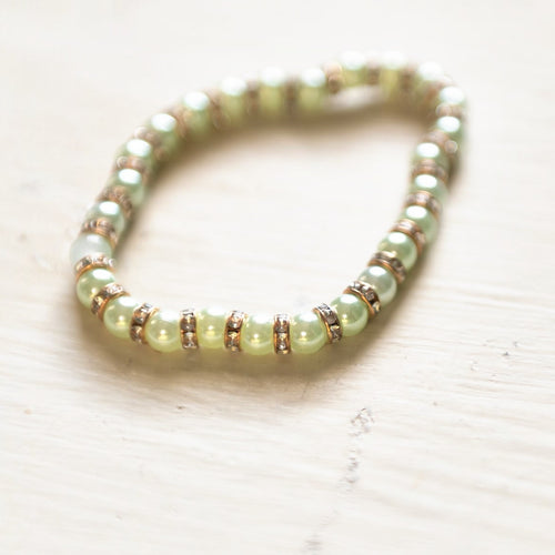 E.S.R. Stacks Champagne Pearl bracelet