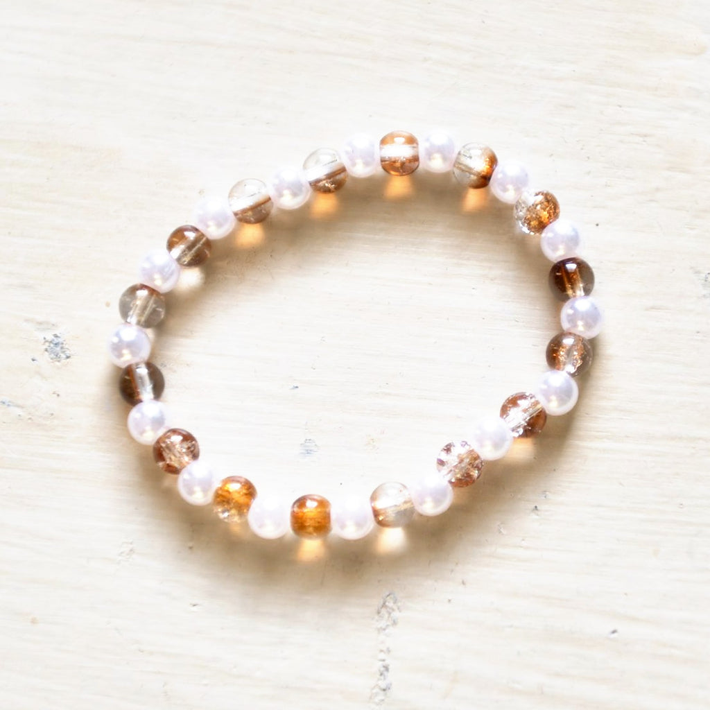 E.S.R. Stacks Amber Pearl bracelet