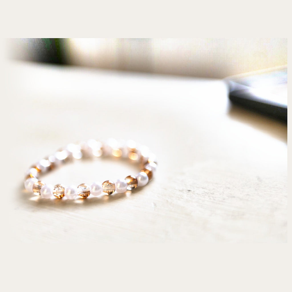 E.S.R. Stacks Amber Pearl bracelet