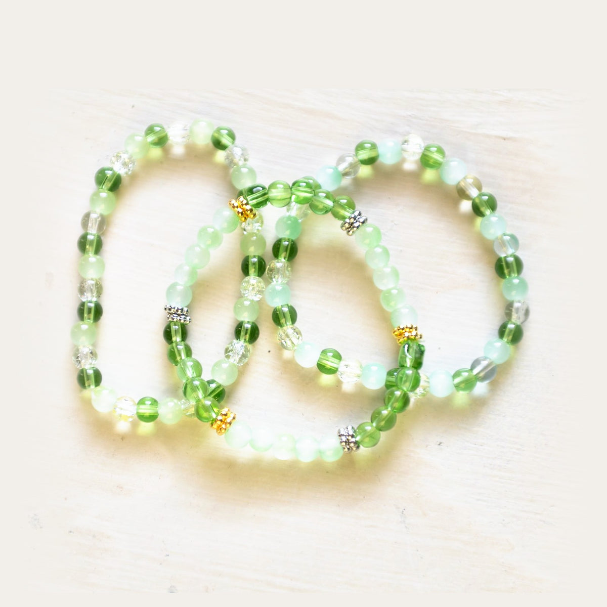 E.S.R. Stacks Fern & Gold bracelet