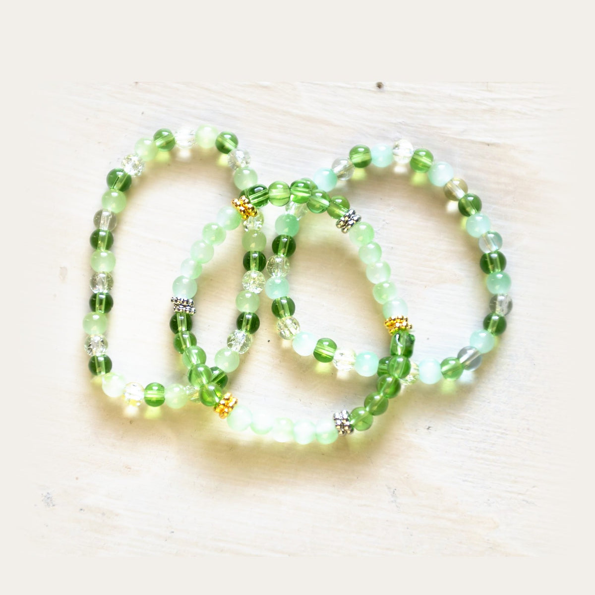 E.S.R. Stacks Fern & Gold bracelet