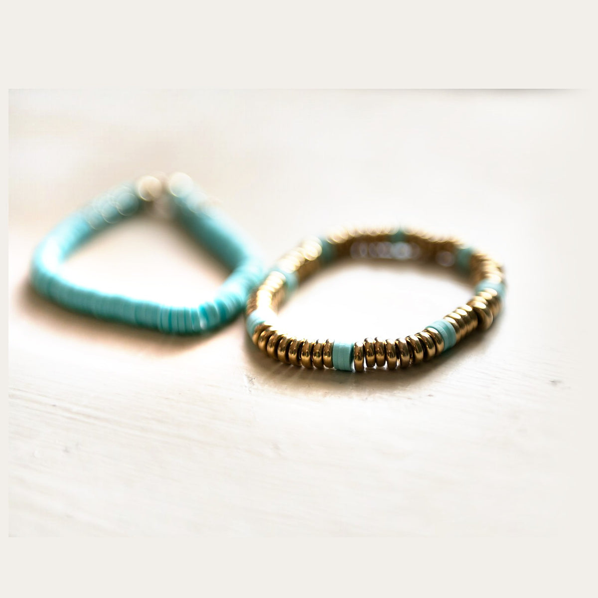 E.S.R. Stacks Gilded Heishi bracelet