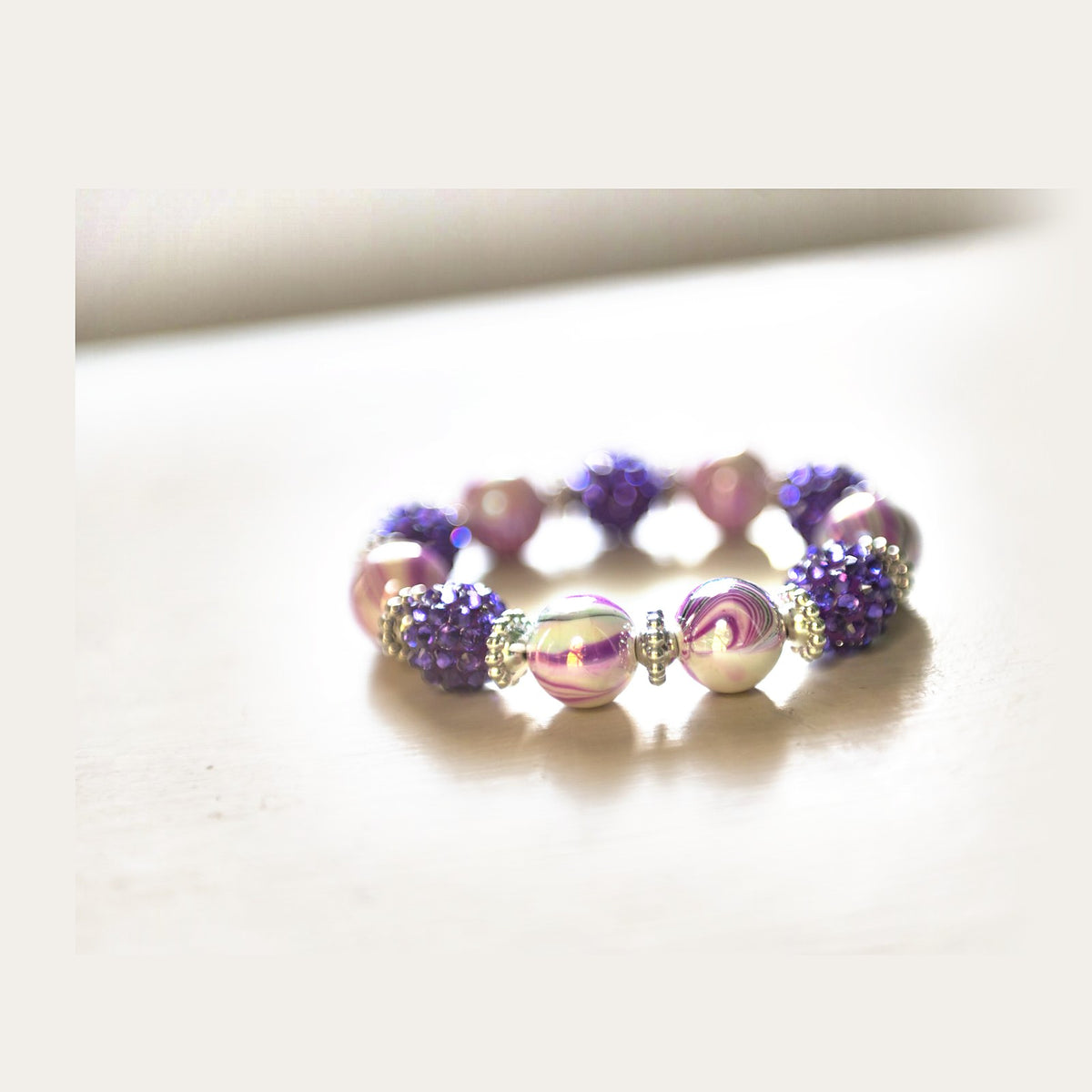 E.S.R. Stacks Amethyst Glam bracelet
