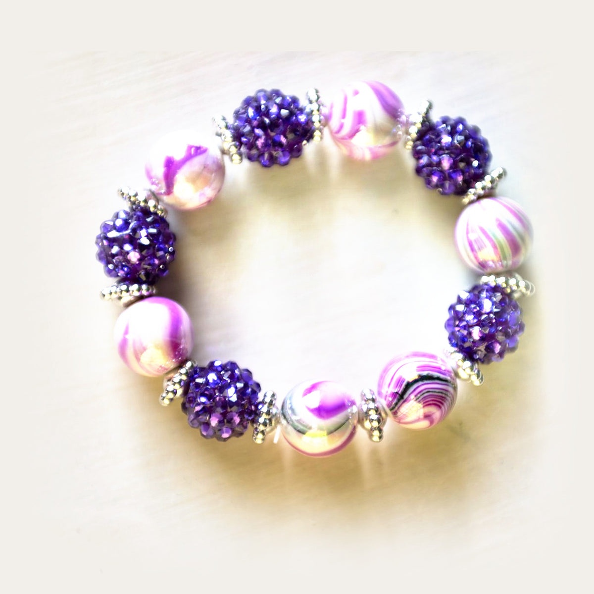 E.S.R. Stacks Amethyst Glam bracelet