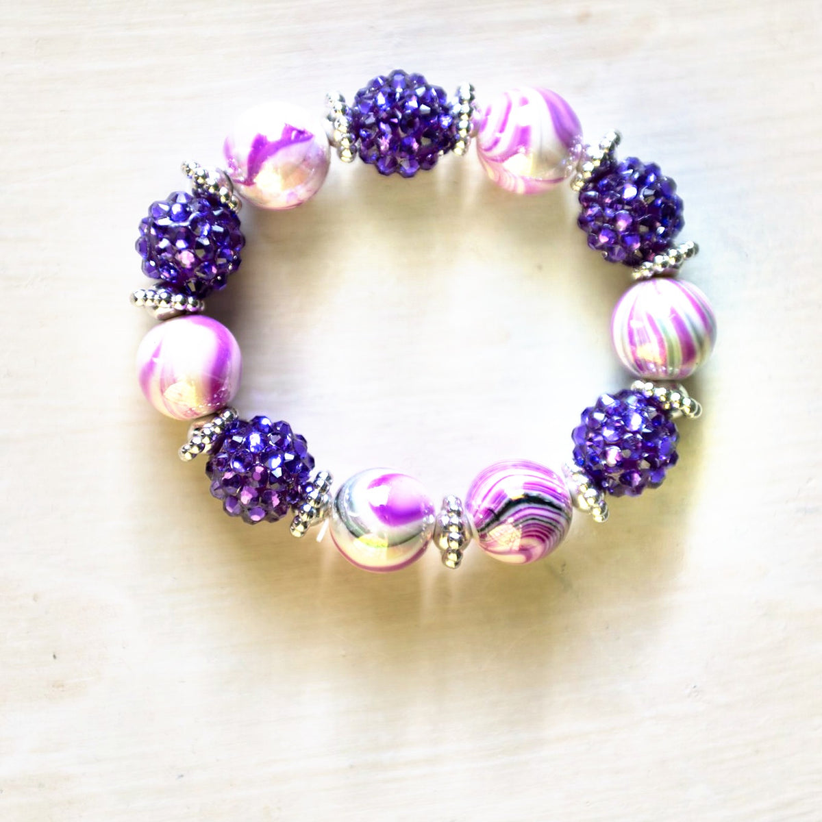 E.S.R. Stacks Amethyst Glam bracelet