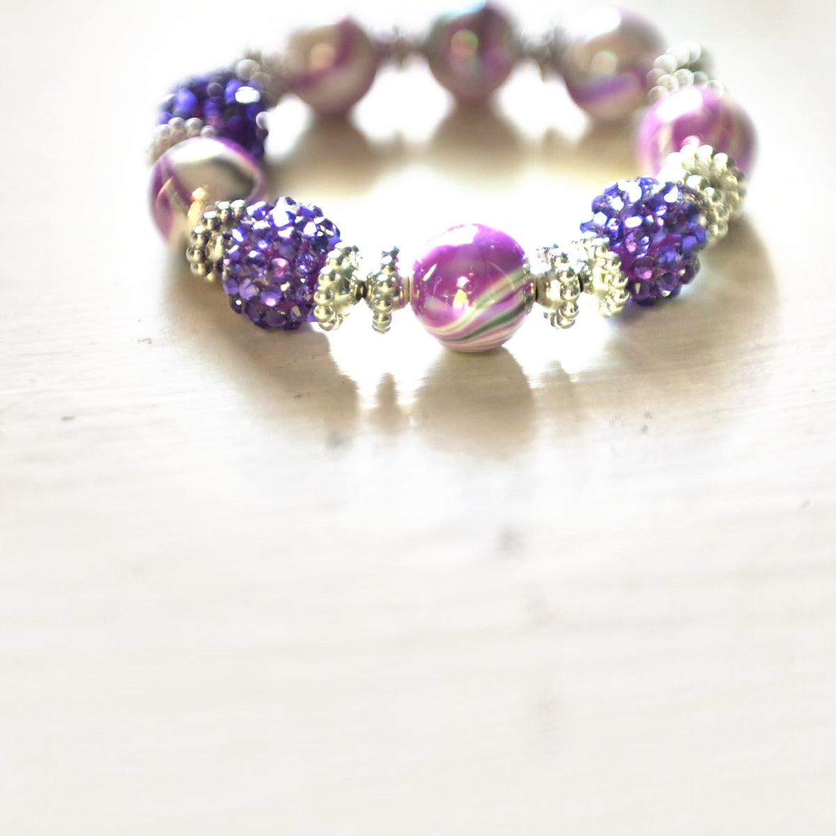 E.S.R. Stacks Amethyst Glam bracelet